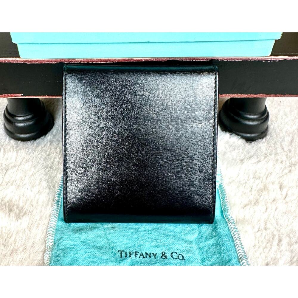 Tiffany & Co small sticky note holder. Black leather. NEW! Vintage RARE GIFT!! - Picture 2 of 10